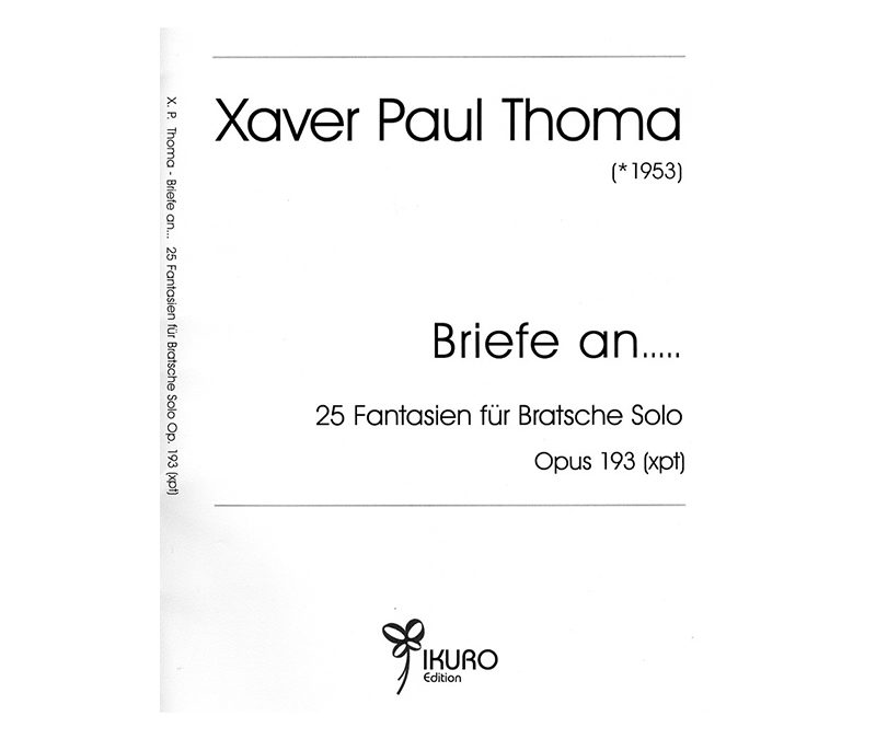 Xaver Paul Thoma: Briefe an…